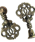 Set Of 4 Vintage Bronze Pendant Handles For Cabinets Drawers And Cupboards And Wardrobe Antique Chinese Style Single Hole Pull Knobs