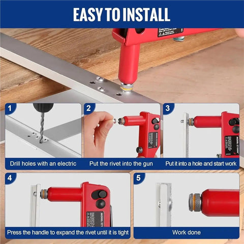 500 Piece Aluminum Blind Rivet Kit Open End Pop Rivets For Boat Duct And Home Repairs Beefed Up Heavy Duty Fastener Set For Quick One Tool Install Vibration Resistant And Strong rivet gun installing aluminum pop rivet