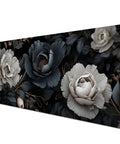 Large Floral Mouse Pad Desk Mat For Game Ready Gaming And Office Setup 70 By 30 Cm Non Slip Rubber Base With Stitched Edges