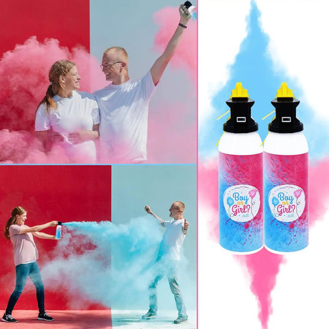 Fire Extinguisher Color Smoke Set of Two for Big Baby Reveal Moment Pink and Blue Gender Pop Decorations with Clear Color Check Door Zero Stress Outdoor Bash That Definitely Hits Different and Steals the Spotlight