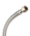 Dishwasher Hose With 90 Degree Elbow Four Feet Premium Braided Stainless Steel Water Supply Line Three Eighths Inch Compression