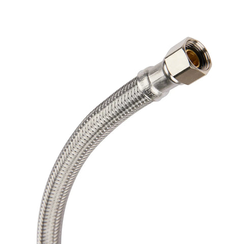 Dishwasher Hose With 90 Degree Elbow Four Feet Premium Braided Stainless Steel Water Supply Line Three Eighths Inch Compression