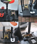 Heavy Duty Ratchet Straps 8000 Lbs Break Strength, 6600 Lbs Working Load Limit, 2 Inch By 27 Foot Black Tie Down Straps securing cargo