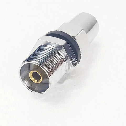 Beefy 3/8-24 Threaded Stud Antenna Mount For CB And Ham Radios Heavy Duty Antenna Mount Adapter Silver Finish Perfect For Radio Antennas