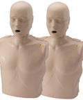 Two adult CPR manikins from Take2 CPR Manikin And UltraTrainer Kit With Feedback For Realistic Practice, shoulder view