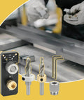 Rugged Aluminum Drill Guide For Frame Assemblies And Cabinet Joinery, Straight Bore Hole Positioner With Scale, Precision Drilling Jig