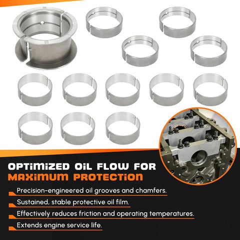 Beefed-Up Main And Rod Bearings Kit For Chevy GM 1968-2002 SBC V8 Engines 5.7L 5.0L 350 305 327 307 Drop-In OE-Quality Replacement