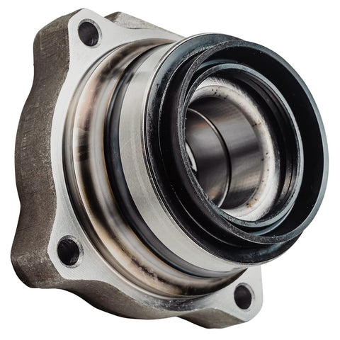 Close-up of Rear Wheel Bearing Hubs For Toyota Tacoma 2005-2020, 2 Piece Hub Assembly Kit, 4 Bolt Square Flange, ABS Encoder