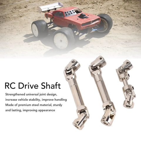 Universal 1/12 Scale RC Car Drive Shaft Axle Upgrade, Steel Transmission Joint for MN128 MN86 MN86S G500 with Hex Wrench