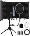 Upgraded USB Studio Condenser Microphone With Isolation Shield And Pop Filter For Podcasters, Singers, And Streamers, Home Studio