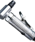 Top Notch Quarter Inch Angle Pneumatic Die Grinder Featuring Slick 90 Degree Head And Killer Variable Speed Control side view with collet.