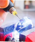 Drilling a crystal with 30-Piece Cobalt PCB Drill Bit Set For Circuit Board Engraving And Jewelry Crafting With Micro Metric Tungsten Steel Bits