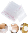 Fifty Pack Small Bubble Mailers 10x10 Plus 3cm Self Seal Padded Envelopes Double Layer Thickened Shockproof Shipping Bags shown in use.