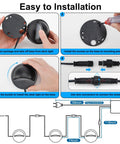 Installation steps for All In One Low Voltage LED Deck Lights Kit With Transformer Timer And Photocell Sensor IP67 Waterproof Outdoor Walkway