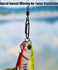 Fast Change Fishing Clips Set With Barrel Swivels And Quick Release Clips Snaps Ez Clip Tackle for lure attachment