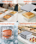 20 Pack 8x8 Aluminum Pans With Lids For Baking Roasting And Reheating Heavy Duty Square Foil Pans Leak Resistant Disposable Bakeware