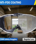 Anti Fog Safety Goggles That Fit Over Glasses Adjustable Strap ANSI Z87.1 UV385 Eye Protection goggles comparison