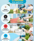 Image showcasing 700W HVLP Paint Gun With Four Swappable Nozzles and Three Spray Patterns demonstrating various applications.