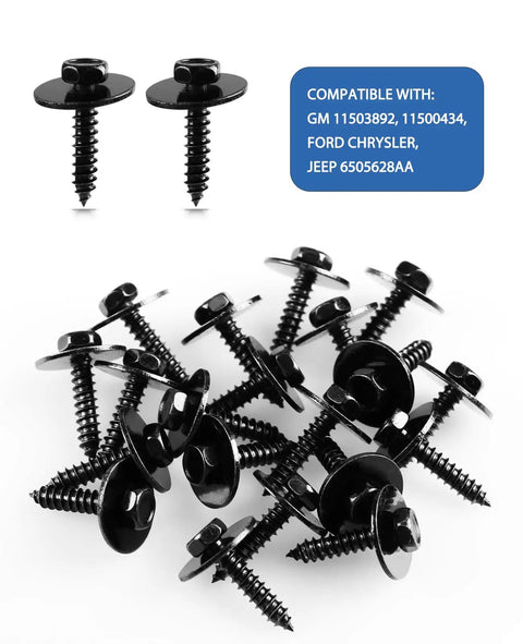 M4.2 hex head screws from 120 Go-To M4.2 Universal Fender Liner Kit with GM, Ford, Chrysler, Jeep compatibility label