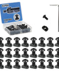 Go To All In One 24 Piece M5 T Nuts And Screws Kit With Storage Box For Standard M Lok Rails Includes 24 M5 Screws 24 T Nuts And Hex Wrench