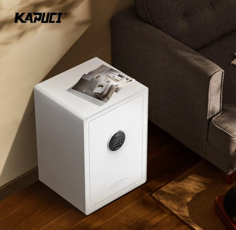 Biometric Fingerprint Safe With Touch Screen Auto Open 3.38 Cu Ft Steel Home Safe for Wardrobe and Office in modern room