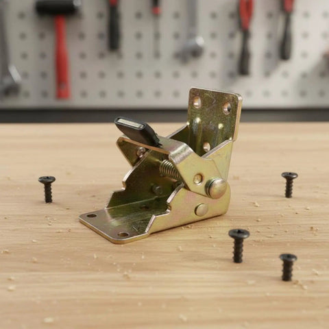 Heavy Duty Folding Table Hinge Bracket With 180 Degree Locking Support Made From 304 Stainless Steel Predrilled Mounting Holes
