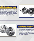 Front Wheel Bearing And Hub Assembly Replacement For Chevy Colorado 2004-2008 4x4 And GMC Canyon with ABS 6 Lug, product features