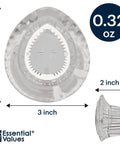Shower Handle Replacement For Moen Posi Temp Tub Kit With Easy Install, Heavy Duty Single Lever Faucet Knob dimensions shown