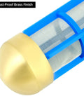 Pro Grade Heavy Duty Water Hose Filter For Three Quarters And Five Eighths Inch Hoses, Brass Suction Strainer With 400 Stainless Mesh and nylon