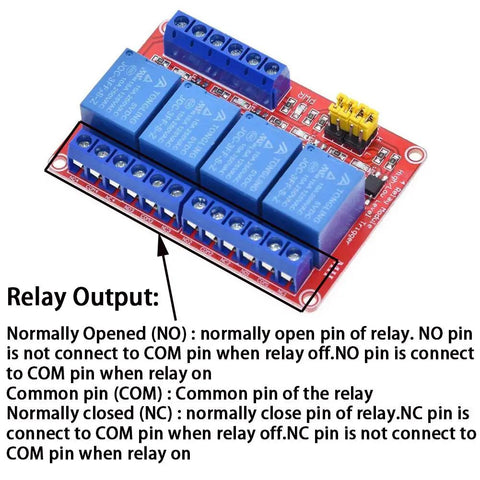 Double Pack 4 Channel 5V Relay Module With Optocoupler High Or Low Level Trigger Isolated Expansion Board 10A Relays