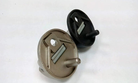 Low Dome Floor Door Stop 1 Inch High, 1.75 Inch Diameter Zinc Die Cast Satin Nickel, Wall Protector, Easy Install, Includes Screws and Anchors, 2 Pack, Keeps Walls From Dings, Made in Taiwan