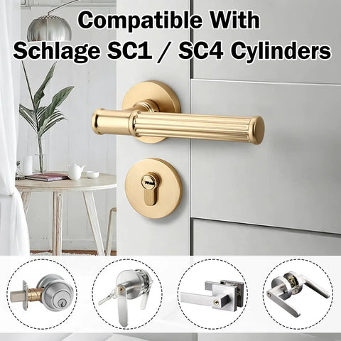Professional Lock Rekeying Kit With Complete Pinning Set Including 0 to 9 Bottom Pins Master and Top Components for Schlage SC1 SC4