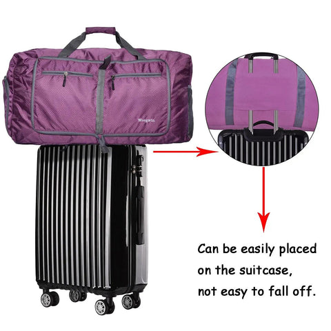 Heavy Duty Duffel Bag 60L Large Capacity Purple ✓