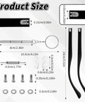 Hella Sturdy Universal Glasses Arm Replacement Kit For Sweet Eyeglasses Legs Swap Including Screws Washers Nose Pads And Mini Screwdriver For A Dang Fast Frame Rescue Any Day, detailed product size chart.
