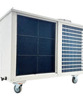 Heavy-Duty 61000 BTU Industrial Air Conditioner Blows Ice Cold For Garages And Warehouses. 220V 3-Phase Portable cooler with wheels.