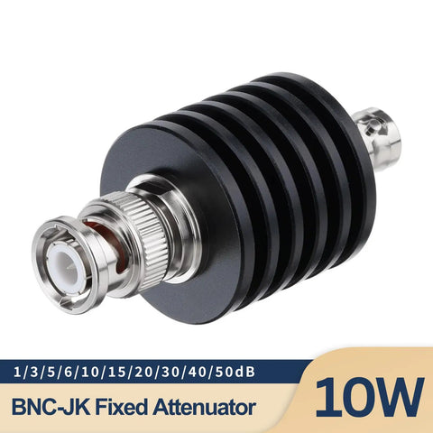 Beefed Up High Power 30dB BNC Attenuator 10W 50 Ohm Coax RF Attenuator 3GHz Male To Female Connector For Ham Radio And UHF Antenna