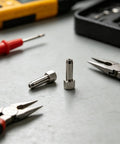 Two Piece Grease Tool Kit With Steel Tip Nozzles For Precision Greasing Pro Grade Easy Maintenance Heavy Duty