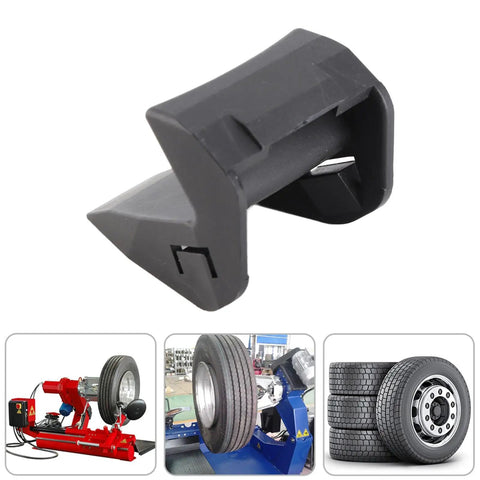 Tire Machine Rim Protector Set, 4 Piece Jaw Guards for Tire Changers, Heavy Duty Pro Grade Rim Guard shown installed on tire machine