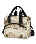 Desert Cowboy Insulated 10L Cooler Bag Leakproof Lunch Box with vintage desert print, reinforced straps and zip closure