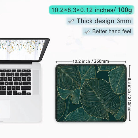 Stitched Edge Mouse Pad With Premium Palm Texture For Smooth Precise Tracking In Gaming Or Office, Waterproof And Washable Surface