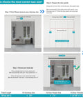How to choose the correct track size for Heavy Duty 80 Inch Bi Folding Sliding Barn Door Hardware Track Kit With Silky Smooth Black Rollers.