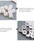 24 Pack White Cam Lock Fittings For Furniture Connectors And Fixing Screws Pro Grade No Fuss Corner Joints No Rust Hardware