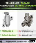 Comparison of aluminum and iron tensioners for 3.5 EcoBoost Timing Chain Kit With Tensioner For 2011 To 2017 3.5L EcoBoost Engines