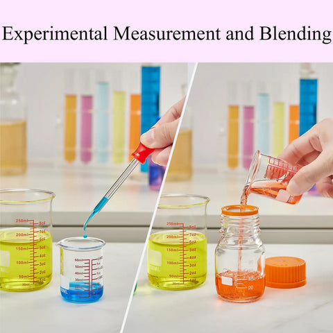 Mini Glass Measuring Beaker Set In Borosilicate 2oz 4oz 8oz Cups For Kitchen And Bar Pro Grade Clear Markings Durable Small Glass Measuring Cups For Cocktails Baking Cooking And Lab Style Precise Measuring, 8oz beaker pouring liquid into jar