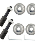 8mm Motor Arbor Adapter And Shaft Extender Kit For Bench Grinder with metal washers and angle tool visible