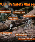 Clear Safety Glasses Bulk Pack 24 Pairs Go-To Eye Protection ANSI Z87.1 Impact Resistant with ergonomic curve and clear lenses