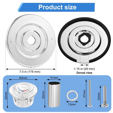 Premium T470 Shower Trim Kit Swaps Right Onto Moen Chateau Faucets With Smooth One Handle Chrome Operation For Tub And Shower Easy Bathroom Glow Up Built Tough Polished Hardware Replacement Set