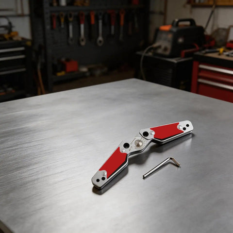 Dope Heavy Duty Welding Magnet With 77 Lbs Pull Power For Steel And Metal Works Adjustable Angle From 20 To 200 Degrees Red Size M on steel table