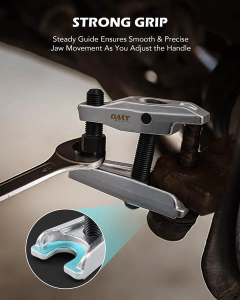 Orion Motor Tech ball joint separator puller, front-end automotive tool, silver-gray metal with black threaded posts