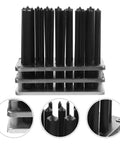 28 Piece Cylindrical Transfer Punch Set With Non Slip Base For Mechanical Repair And Machine Tool Maintenance, arranged vertically.